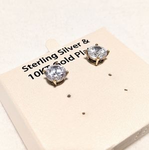 Gold Cubic Zirconia Earrings